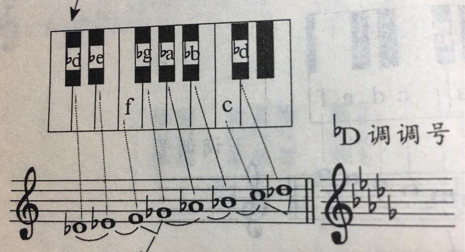 降C降D降E降F降G降A降B在钢琴上怎么找，拜托大家帮帮忙呗？降d大调在琴键上哪里-图1