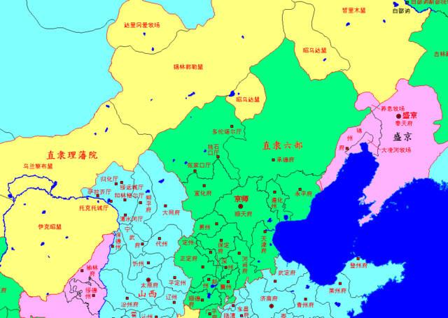 解放初期东北分为六省是哪些省份呀？热河在哪里呀