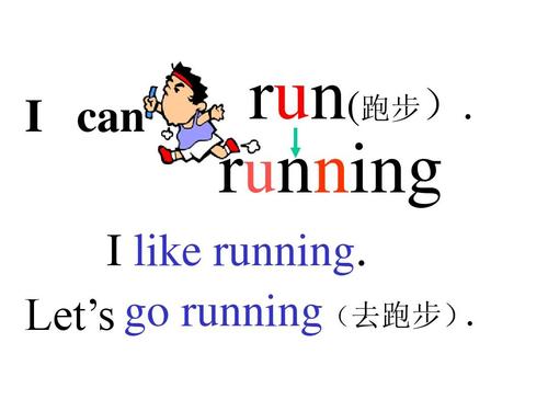 go running是跑步的意识，为什么要ning？为什么跑步呢英语